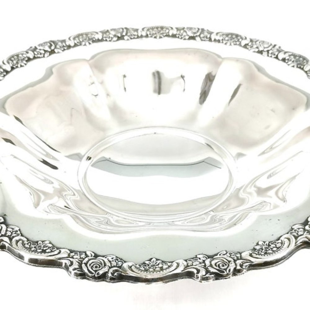 Vintage Table Center, Fruit Bowl, Silver Plate, Oneida Tableware